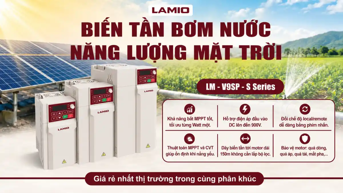 Biến tần bơm nước năng lượng mặt trời